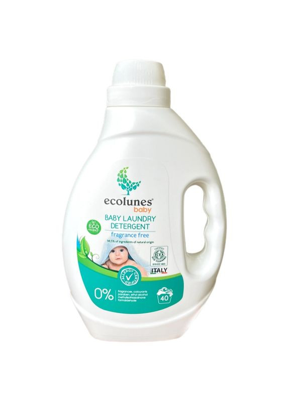 Гіпоалергенний гель для прання дитячого одягу без запаху 2000 мл 34138 Ecolunes (282980553)