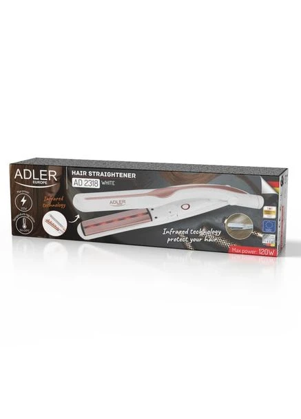 Випрямляч для волосся AD 2318 white 120 Вт білий Adler (381635225)