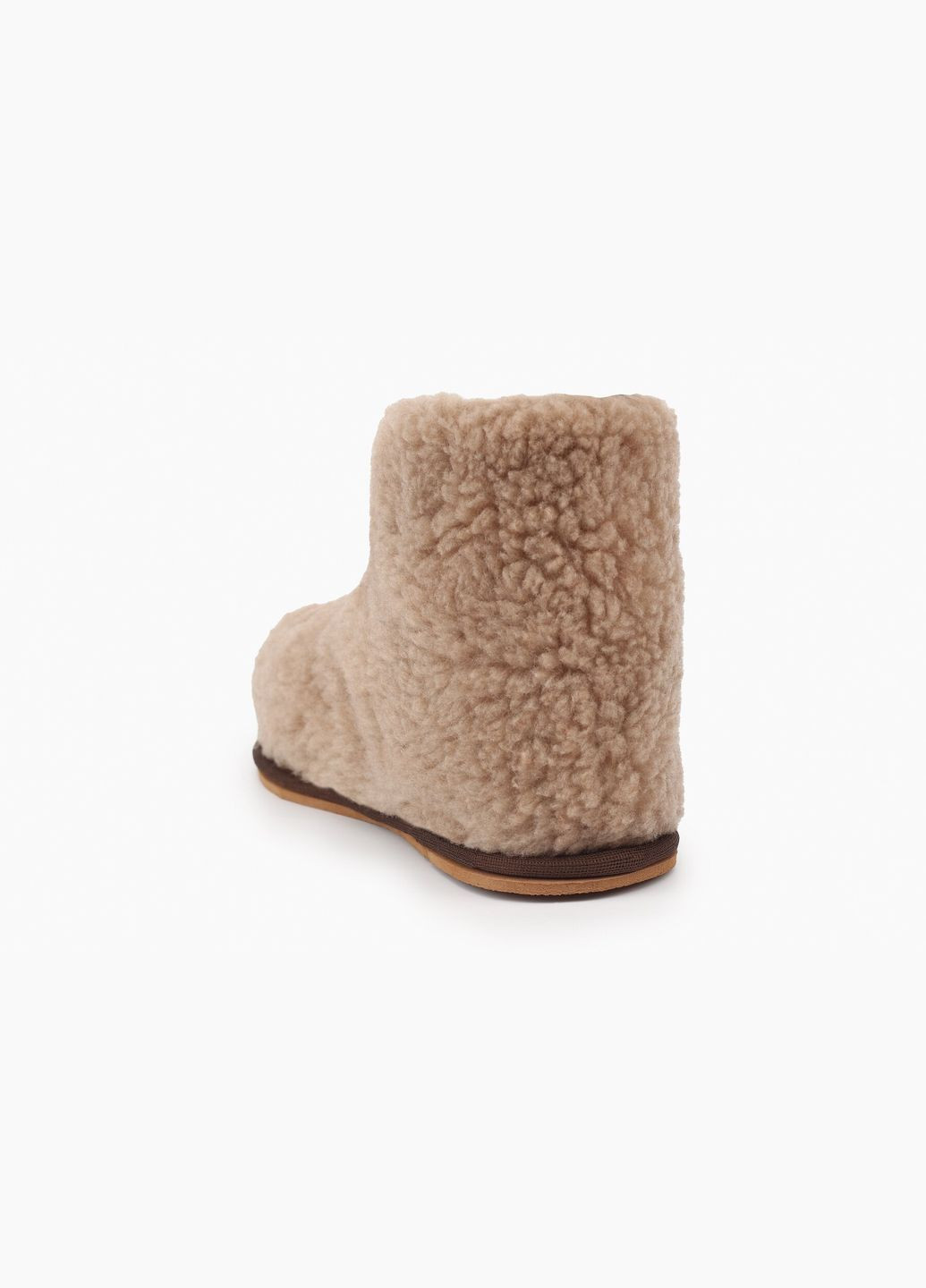 Бежевые тапочки-сапожки 9991 бежевый shop (2000989186250) No Brand