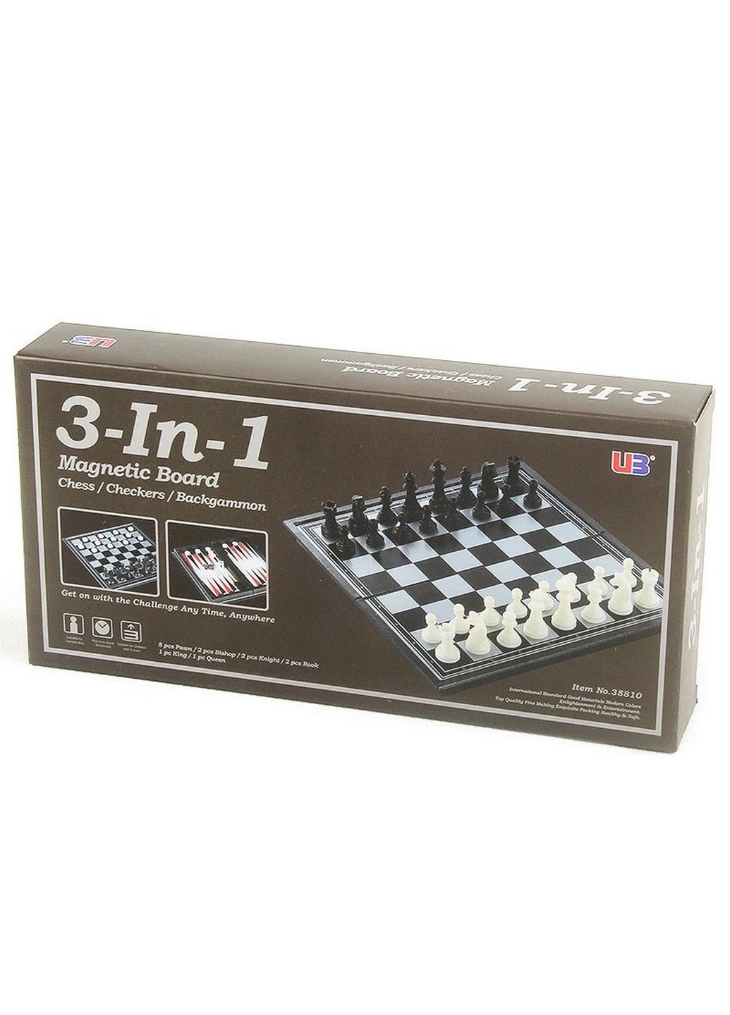 Шашки, шахматы, нарды магнитные 3 в 1, магнитный набор UB (289200920)