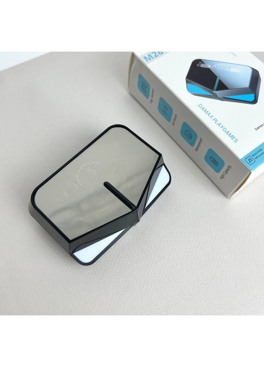 Бездротові навушники M28 Чорні Bluetooth 5.3 вакуумні гарнітура для музики та дзвінків TWS Другое (372460494)