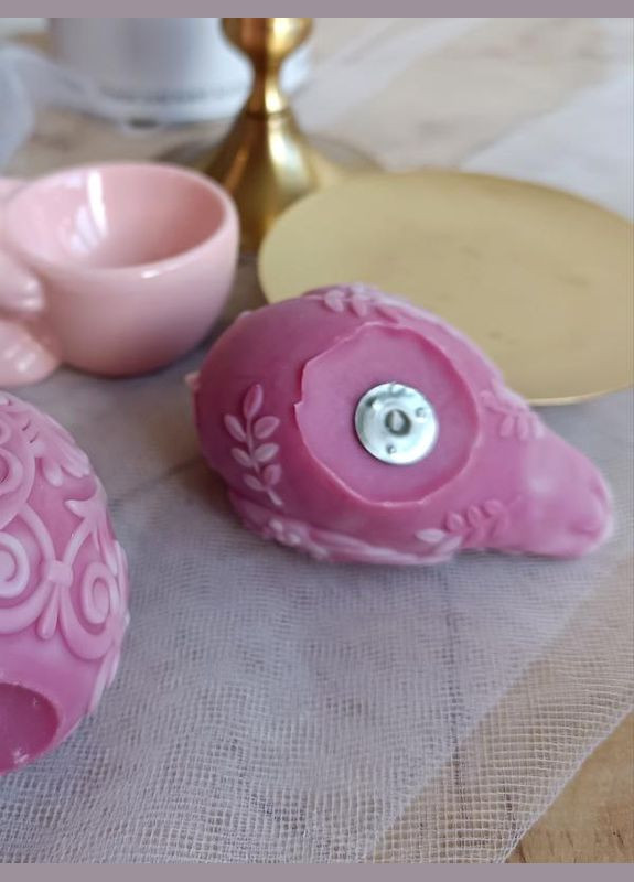 Ароматична свічка голубка, соєвий віск, ручна робота, весняний декор, великодній подарунок Hand Made (317347980)