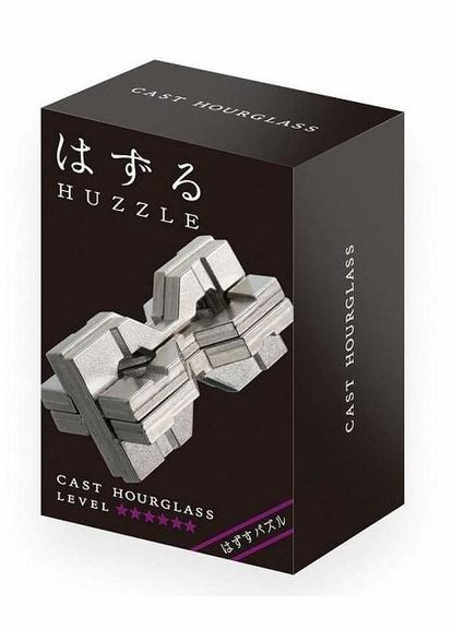 Металева Головоломка для дорослих Пісочний годинник Hourglass 6 рівень Huzzle (316323741)