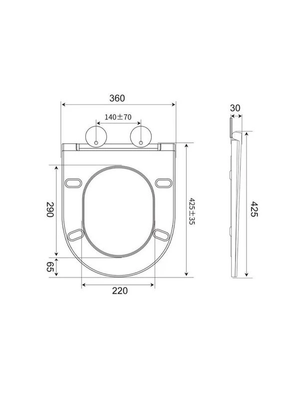 Унітаз підвісний Bevel-0305-T3 480х360х340mm система змиву Tornado 3.0 (MI8425) Mixxus (386258148)