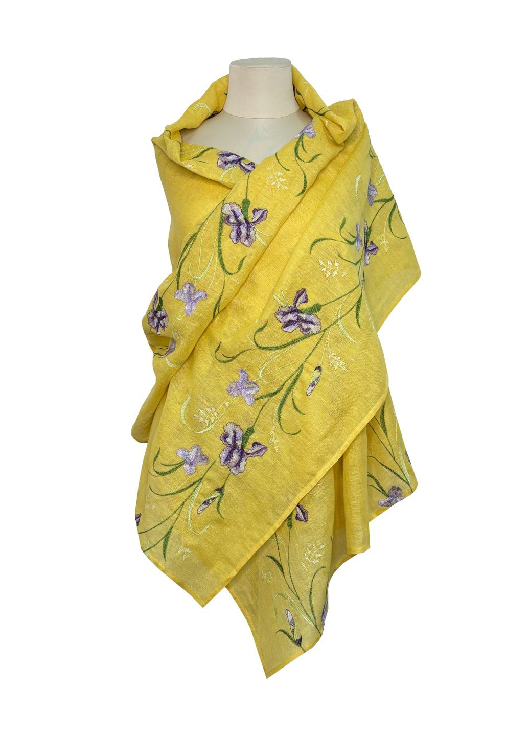 Шарф Ирис, Зеленый, р.70*195, код 132-00/411/1330 ГАЛЕРЕЯ ЛЬОНУ (339104092)