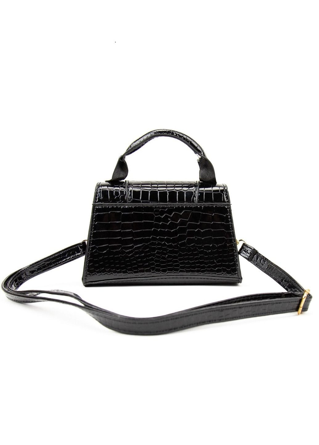 Женская сумка кроссбоди через плечо из экокожи с клапаном тиснения под рептилию RoyalBag P2-17068985 (331879755)
