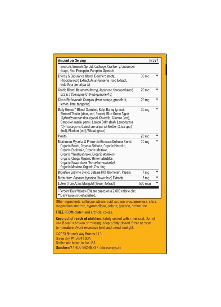 Вітаміни та мінерали Alive! Once Daily Men's Ultra Potency, 60 таблеток Nature's Way (322292272)