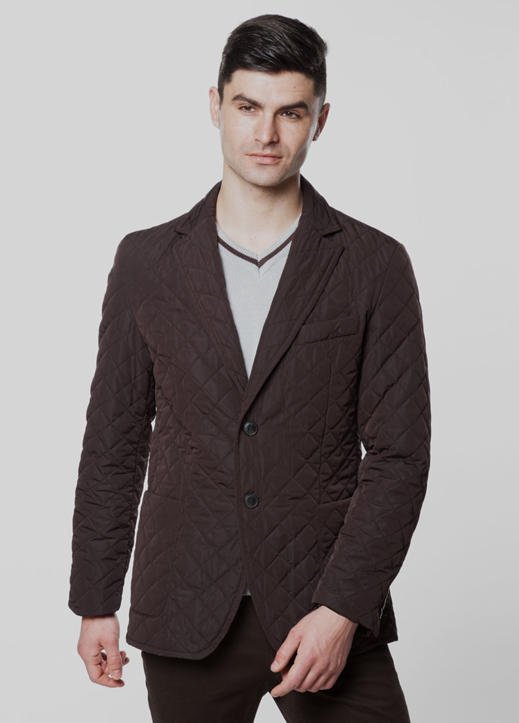 Коричневая демисезонная куртка мужская коричневая Arber Гордон