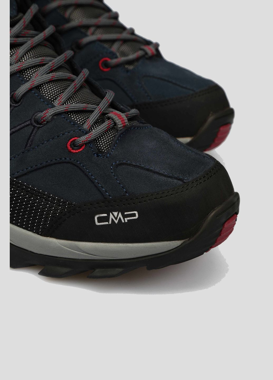 Синие демисезонные темно-синие замшевые ботинки rigel mid trekking shoes wp CMP