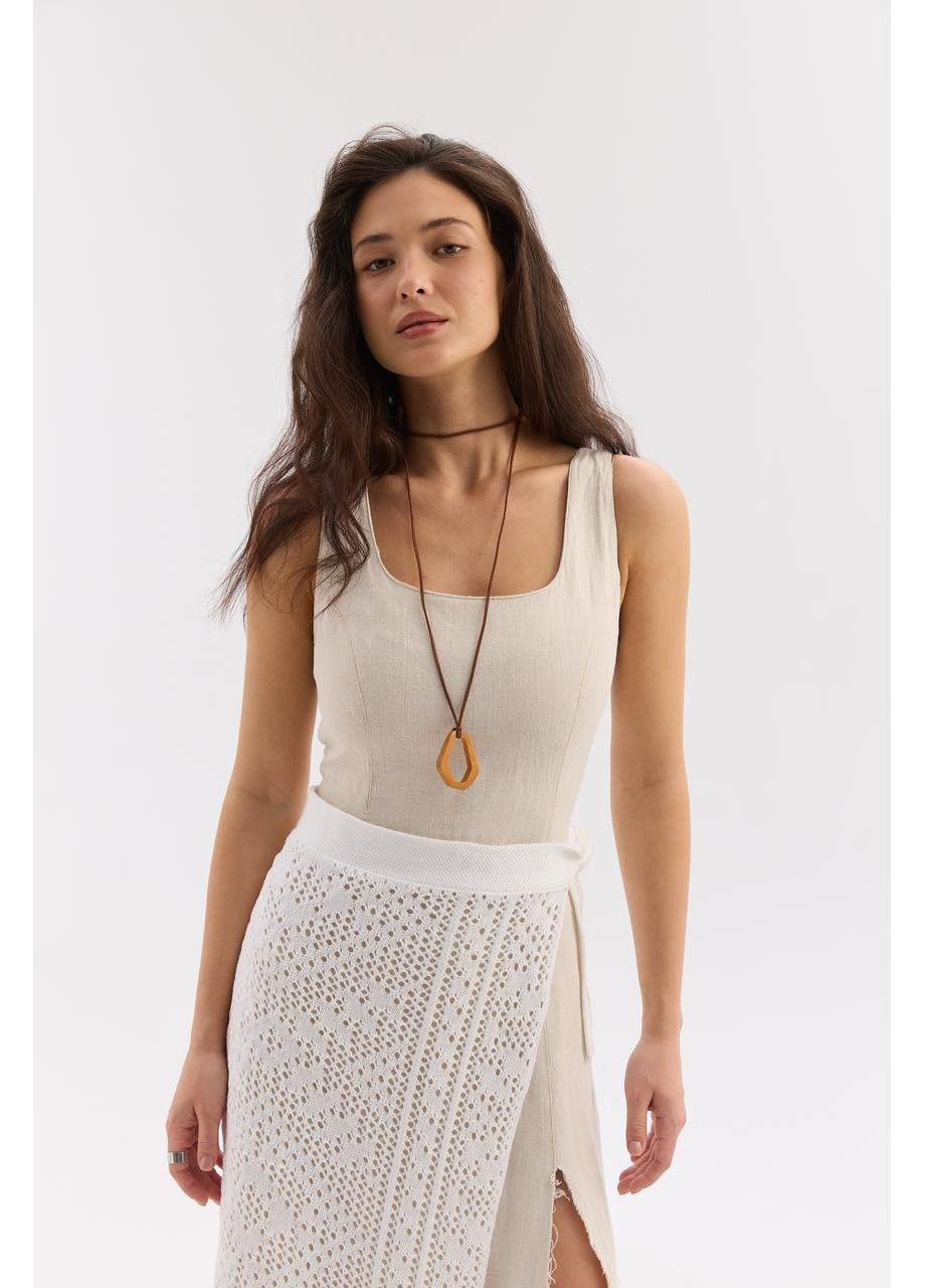 Жіночий в'язаний фартух "Серпанок" (70 см) MEREZHKA (366081723)