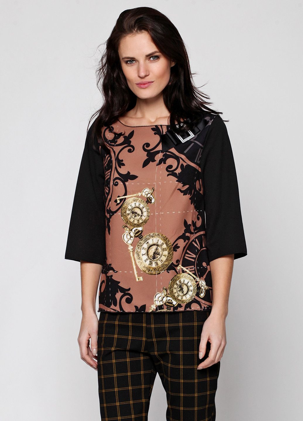 Чёрная блуза черный Rinascimento