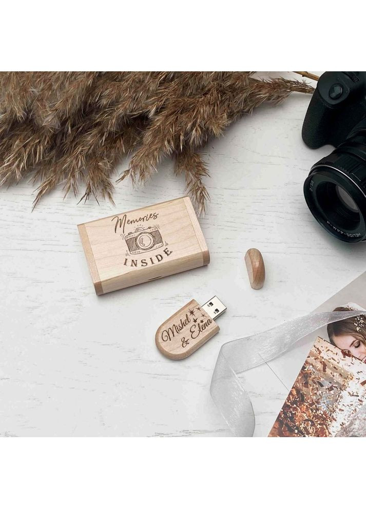 USB флешка гравировка Memories SkinWood (389406416)