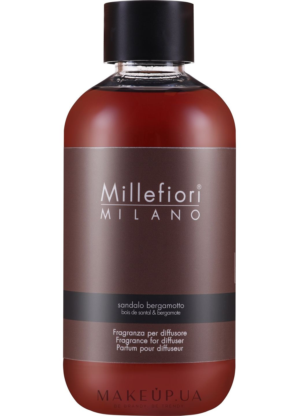 Наповнювач до аромадифузора "Сандал і бергамот" Natural Diffuser Sandalo Bergamotto 250ml (836296-36433680) Millefiori (369789555)