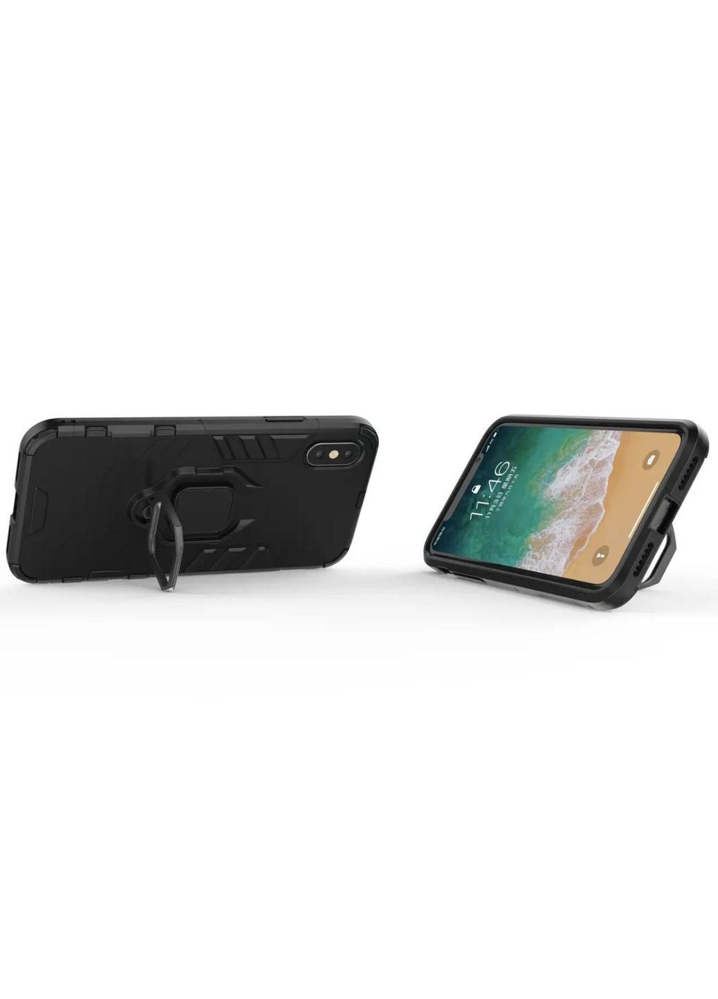 Чехол бампер Ring Armor для Apple iPhone Xs Max Black Primolux (297057021)