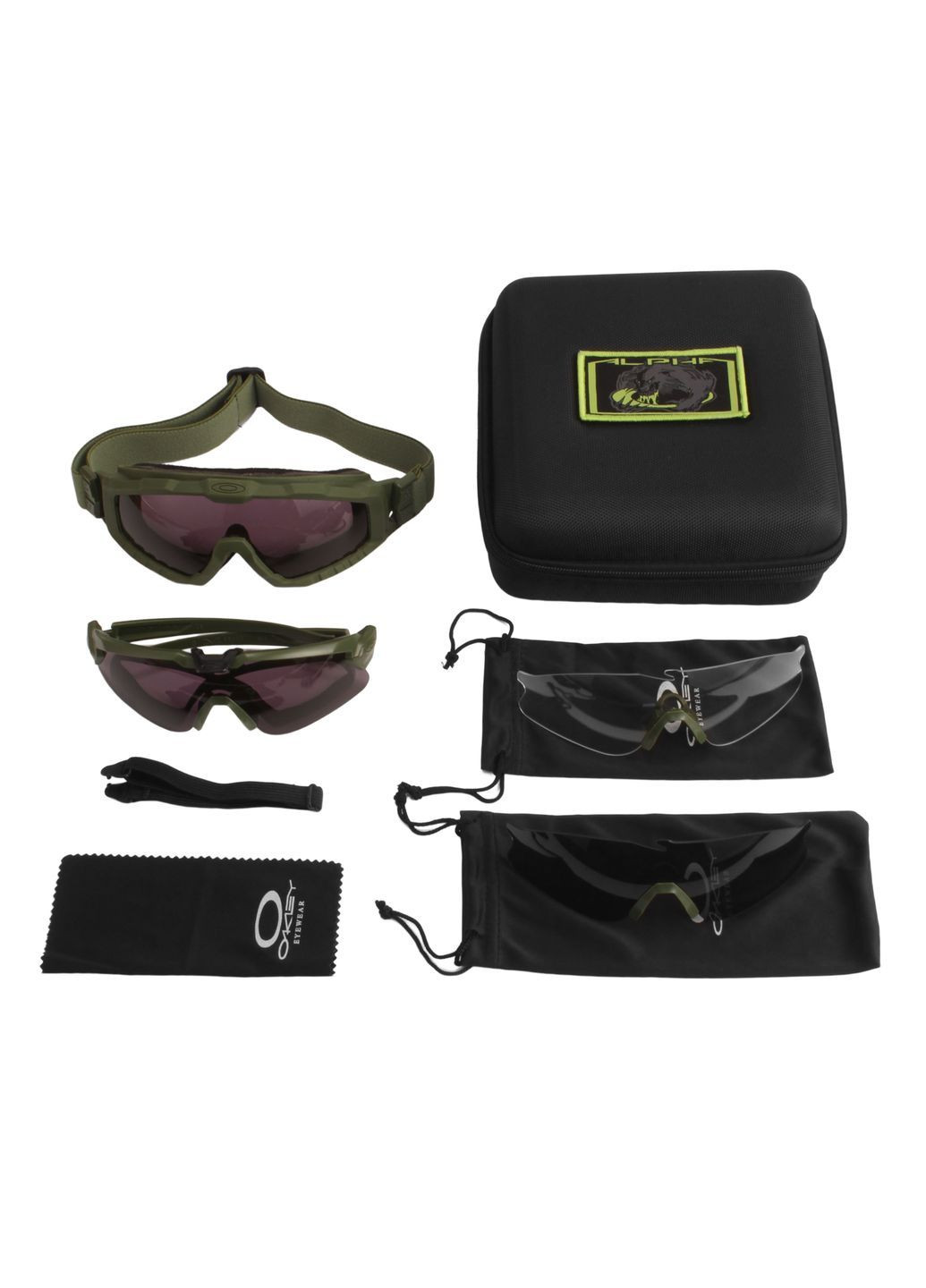 Захисні окуляри та маска 2 в 1 тактичні Si Ballistic M Frame олива Oakley (280826710)