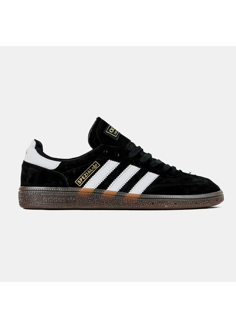 Черные демисезонные кроссовки мужские adidas spezial black white адидас специал No Brand