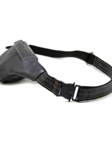 Сумка на пояс через плечо мужская из натуральной кожи большая Черный 35154 LIMARY (333299955)