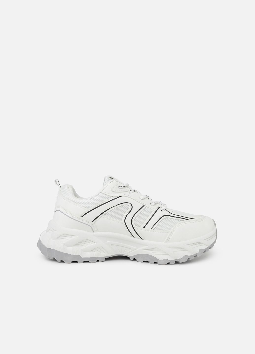 Белые демисезонные женские кроссовки цвет белый цб-00244996 No Brand