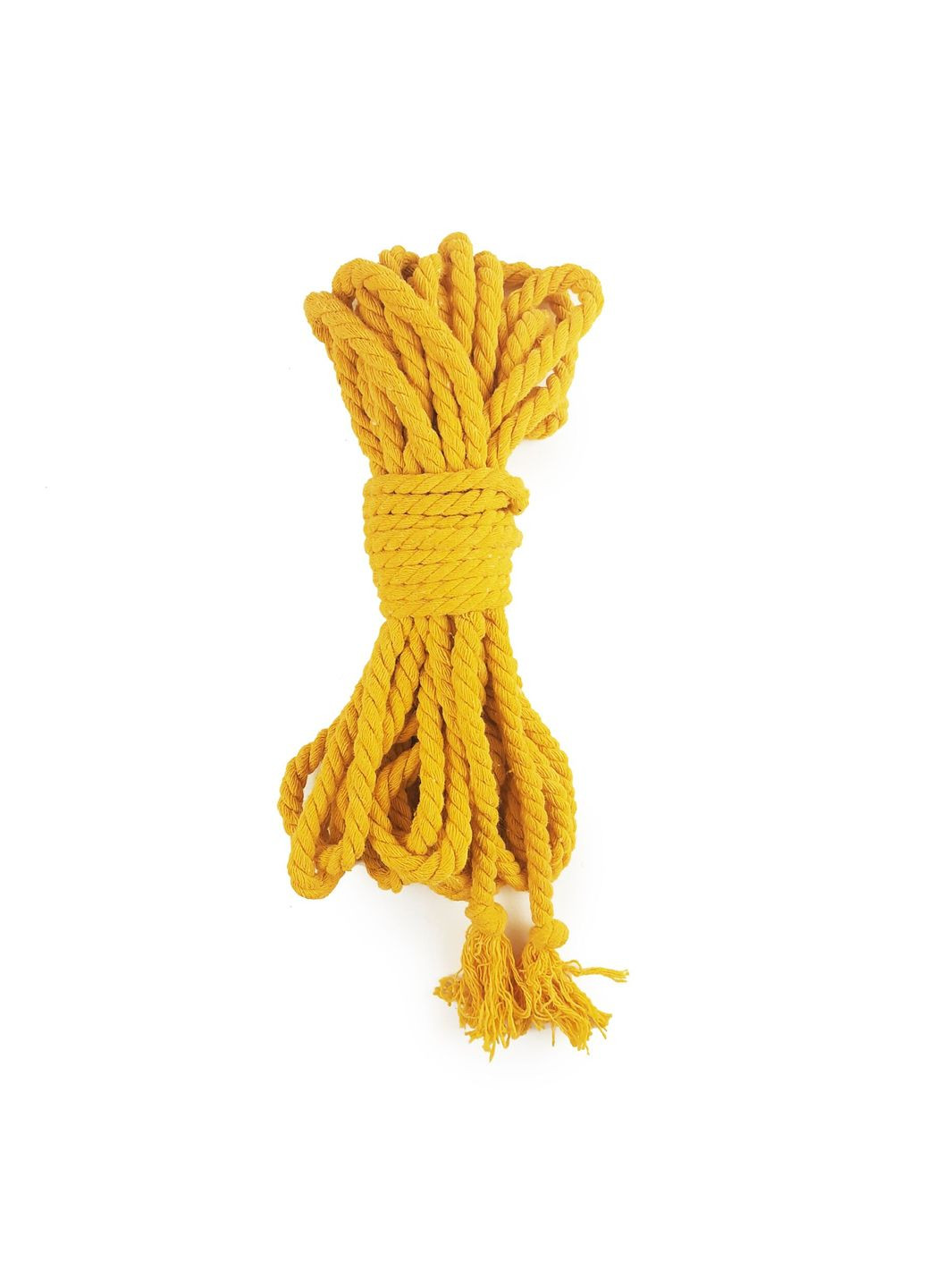 Хлопковая веревка BDSM 8 метров, 6 мм, Желтая CherryLove Art of Sex (282709549)
