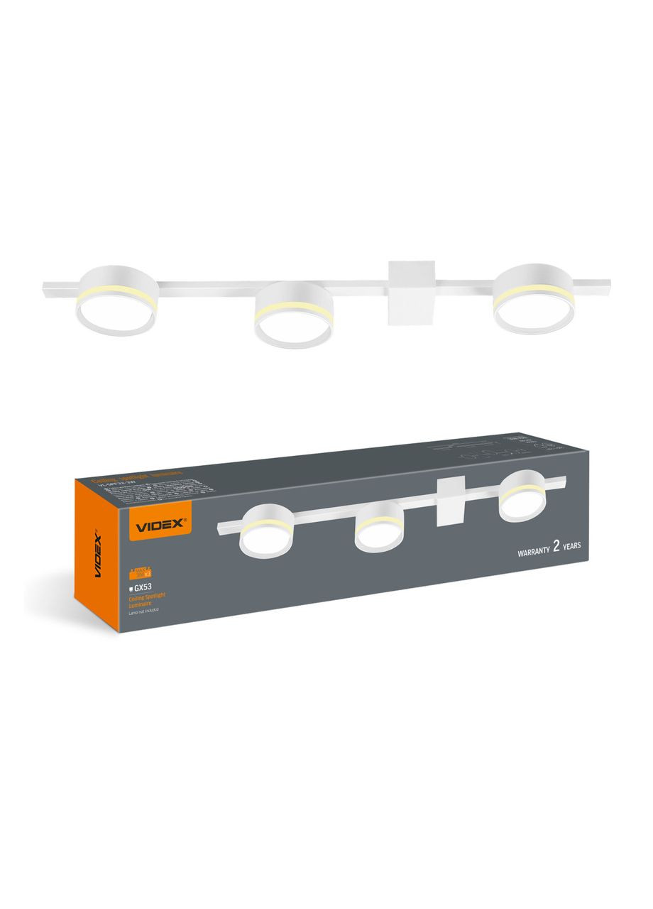 Світильник під лампу 3xGX53 накладний Білий (VL-SPF32-3W) Videx (365650886)
