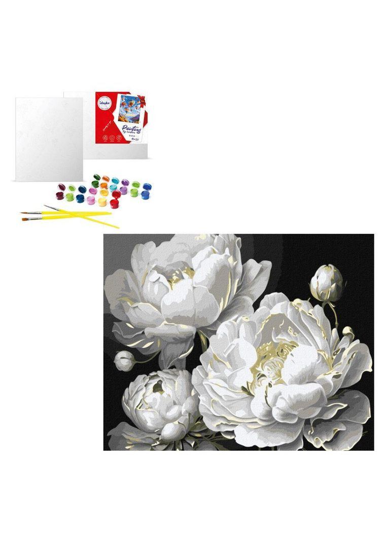 Набор для росписи по номерам 40х50 см "Безупречная красота с красками металлик 2" (KHO3302) Ідейка (360739978)