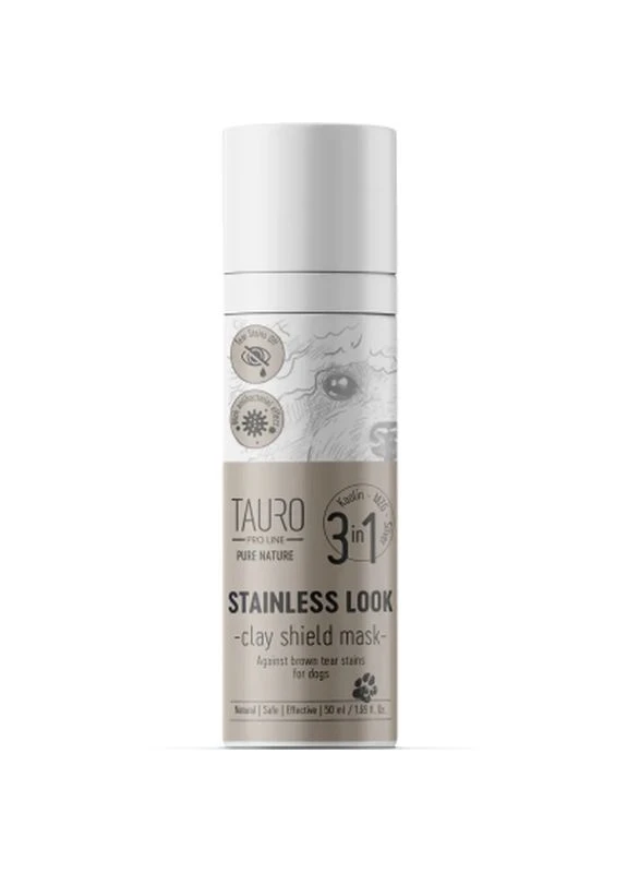 Маска для тварин Stainless look Видаляє бурі плями навколо очей і рота 50 мл (TPL63380) Tauro Pro Line (398654527)