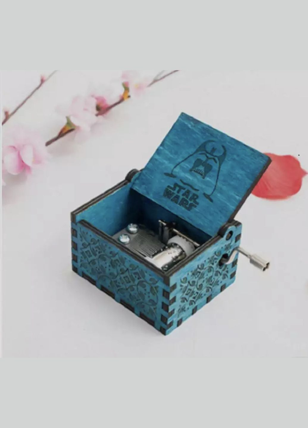 Музыкальная шкатулка винтажная Звездные Войны Star Wars 5327 голубая No Brand (364768339)