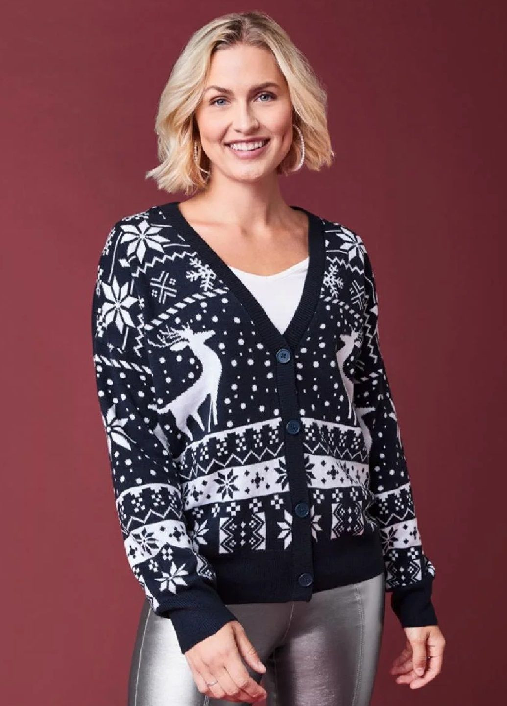 Кардиган новорічний жіночий оверсайз Esmara (363839054)