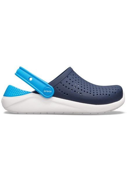 Синие кроксы literide clog navy white j1-32.5-20.5 см 205964 Crocs