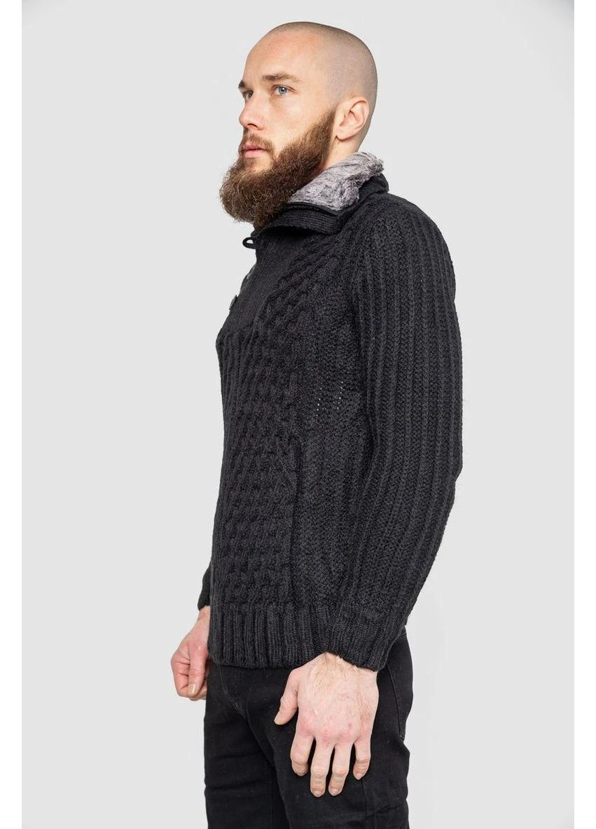 Черный свитер мужской, 214r10331 No Brand