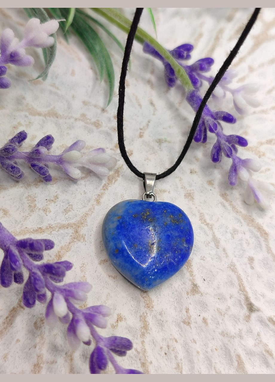 Кулон "Сердце" из лазурита 14×14×23 мм — мудрость, интуиция и внутреннее спокойствие 🔷💙 Лазурит (344585010)