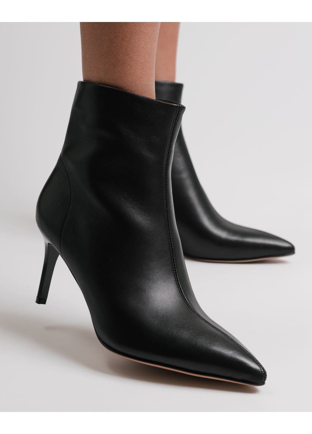 Осенние женские ботильоны melanda черные кожа Melanda.M