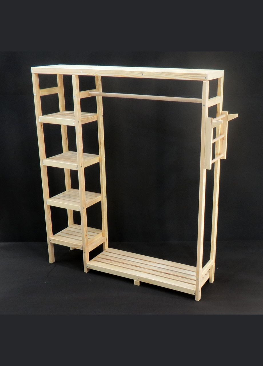 Стійка вішалка для одягу з дерева Софія 123 бланже (СВГ-120401) No Brand (328080948)