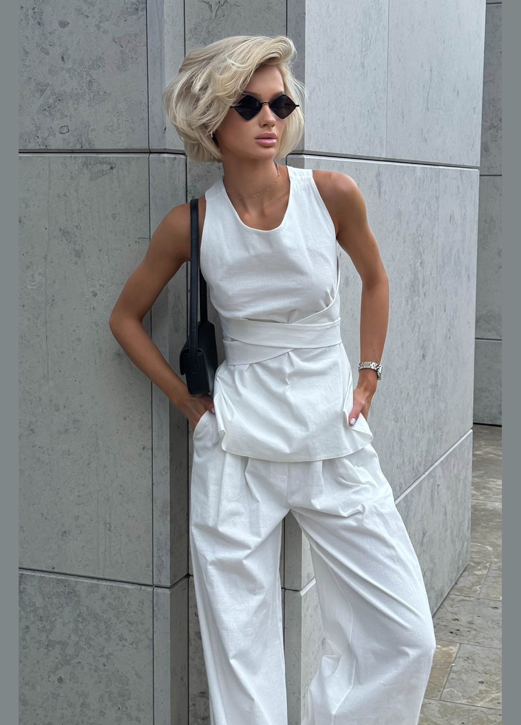 Стильный костюм двойка из льна Jadone Fashion (297669749)