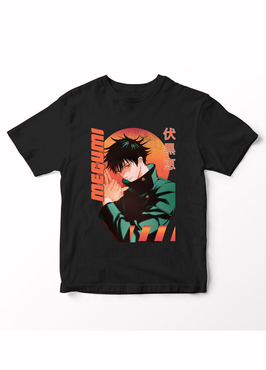 Черная футболка с аниме принтом магическая битва-27 No Brand