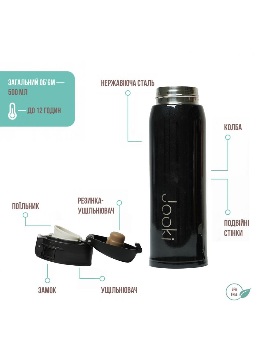 Еко подарунковий набір: Термосумка "Brivilas", Термос 500 мл, Ланч бокс 950 мл + Подарункова коробка Jooki (360921285)