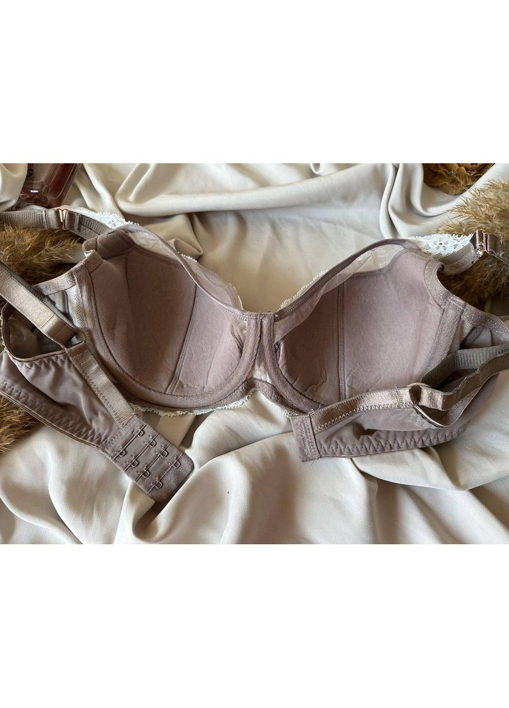 Бежевий бюстгальтер з м'яким поролоном 12301 капучино Lanny Mode