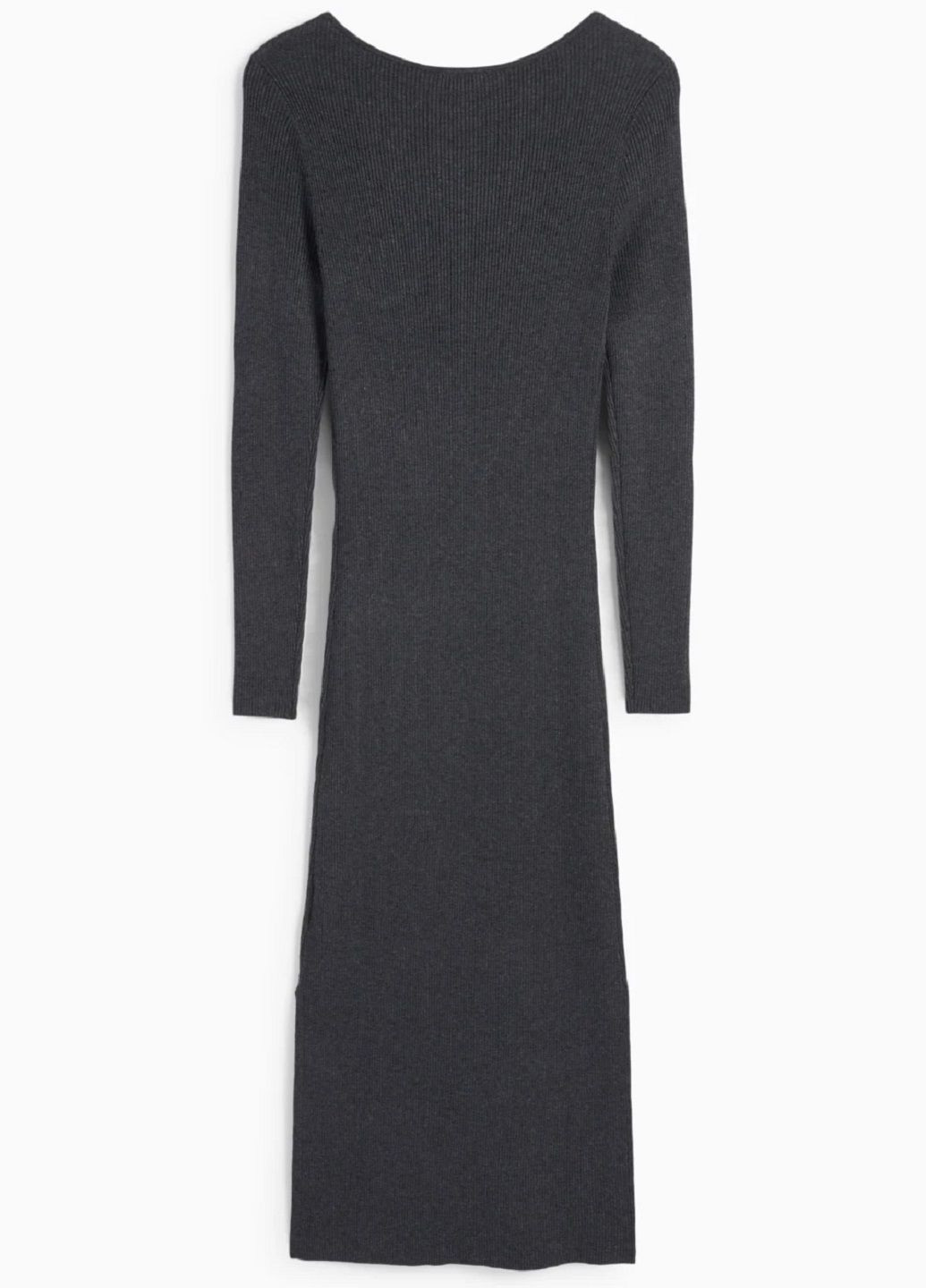 Темно-серое платье C&A однотонное