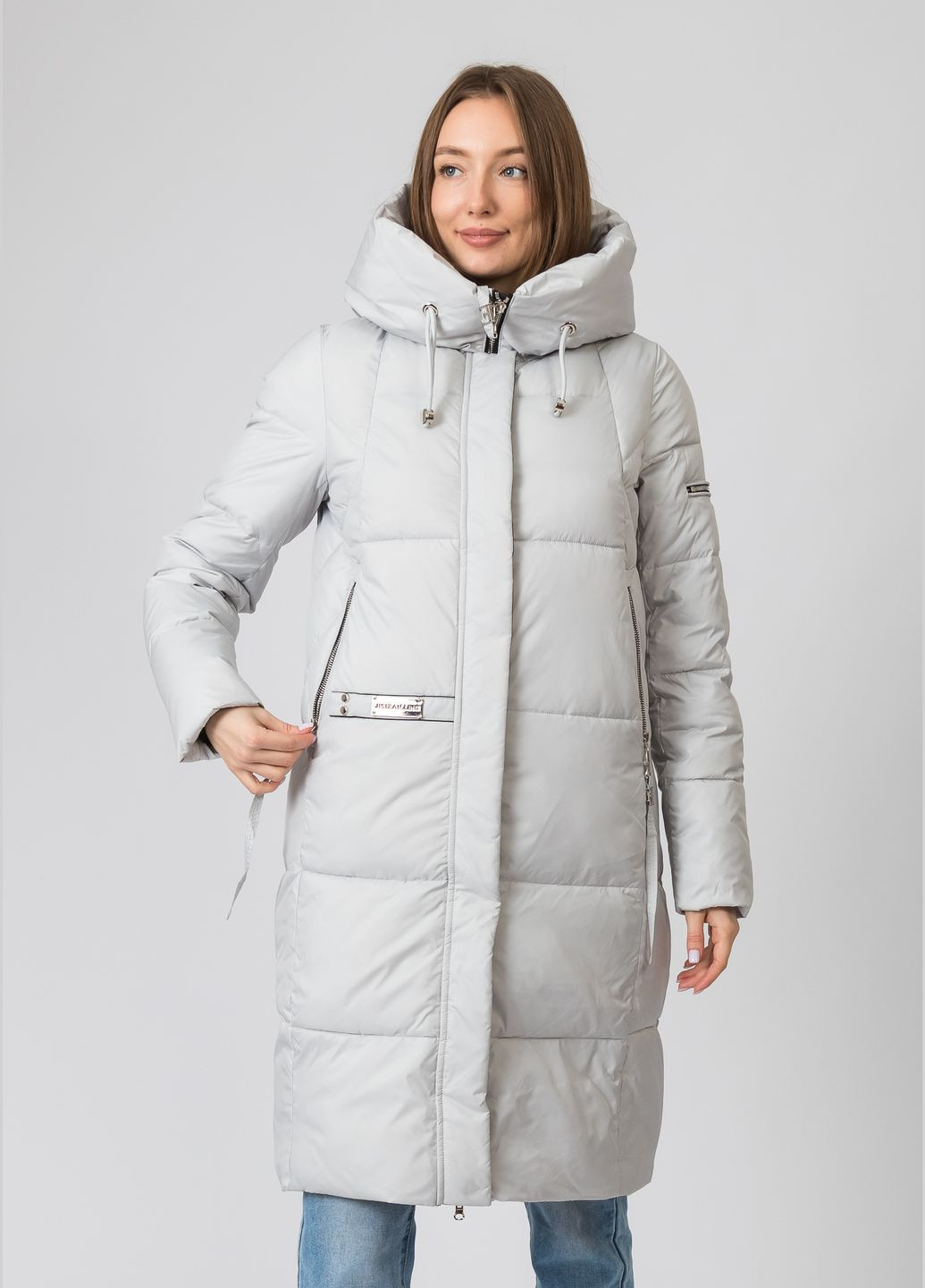 Серый зимний Пуховик Peercat