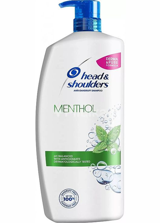 Шампунь проти лупи "Свіжість ментолу" Menthol 400ml (294435-64053) Head & Shoulders (368609257)