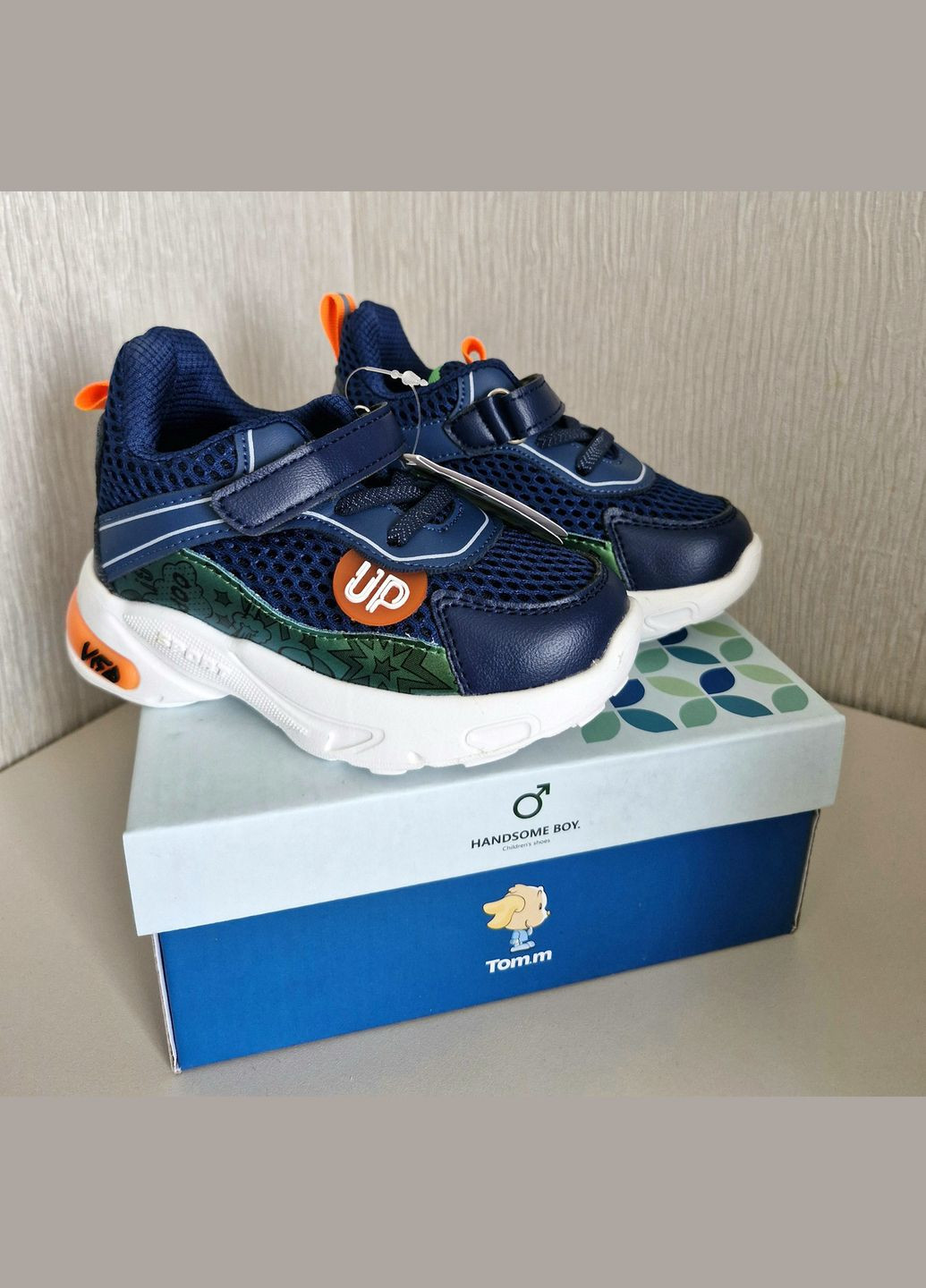 Синие летние кроссовки tom.m. размер 24 (см.) для мальчиков синие Том.М