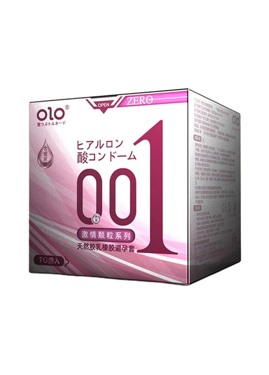 Презервативы ZERO рельефные с гиалуроновой кислотой 10 штук OLO (284279119)