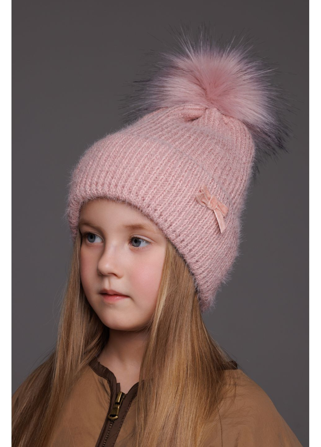 Шапка для девочки Злата K167 52-54 см. Бежевый Alex K167-11 (364302210)