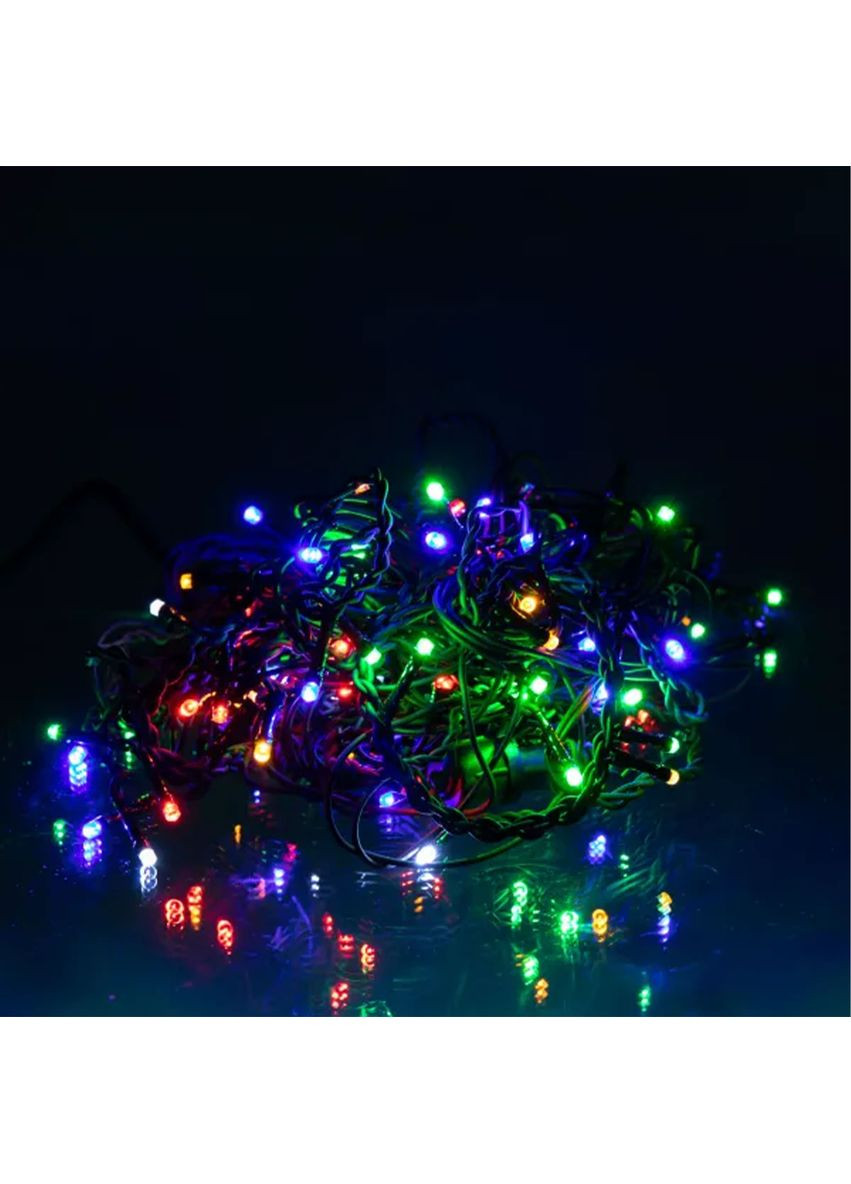 Новогодняя гирлянда уличная Бахрома 6 м 105 LED черный провод Мультиколор 6МBML Garlando (370707070)