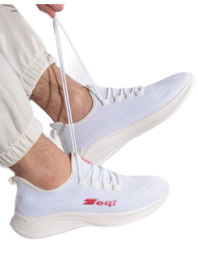 Белые всесезонные мужские белые кроссовки текстиль BULL текстильні кеди