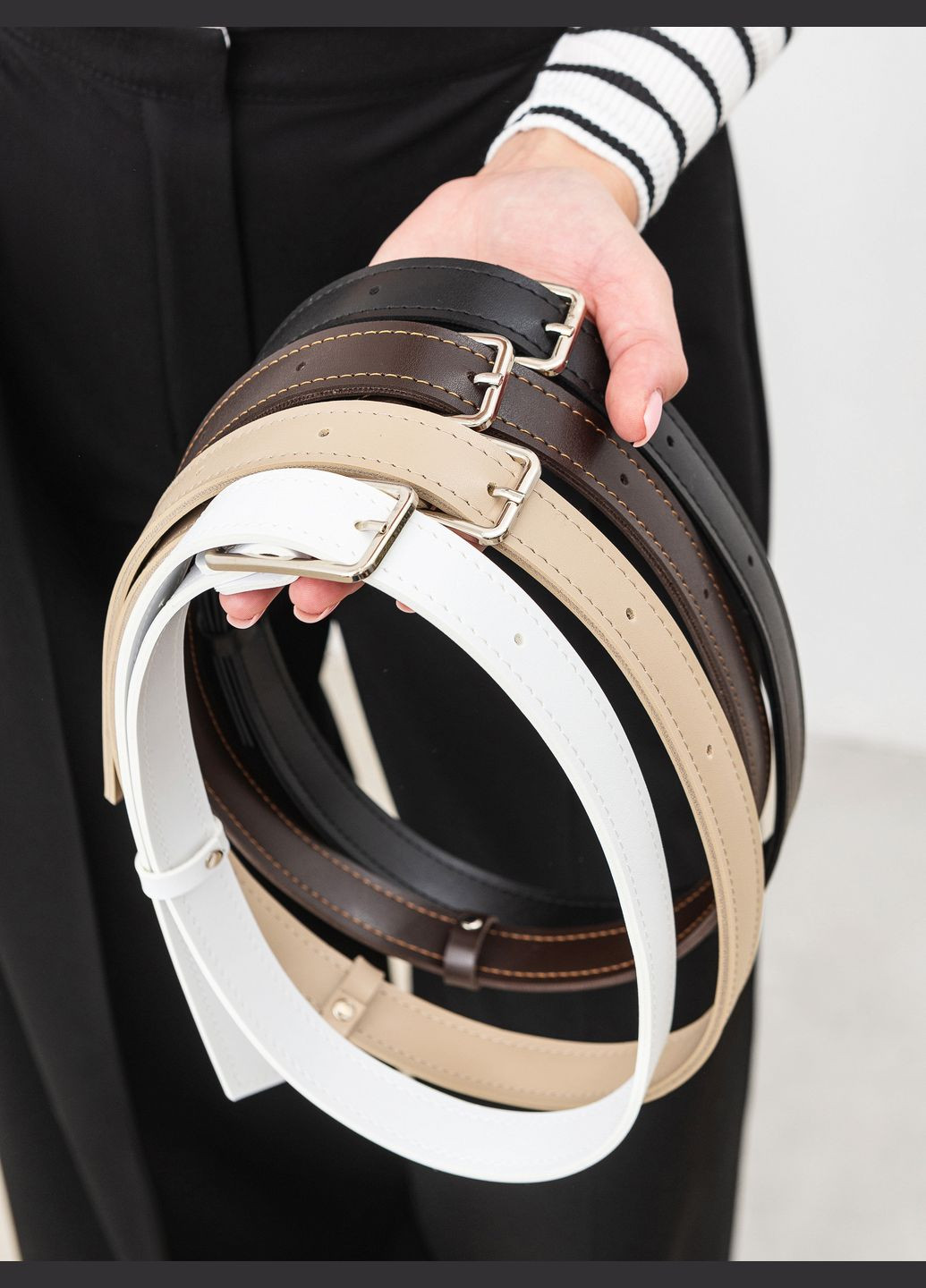 Ремень базовый с квадратной пряжкой Romashka Монтижу (311301906)