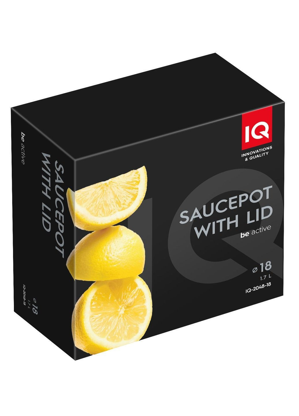 Каструля Be Active алюмінієва 18 см (1.7 л) з кришкою (-2048-18) IQ (365275808)