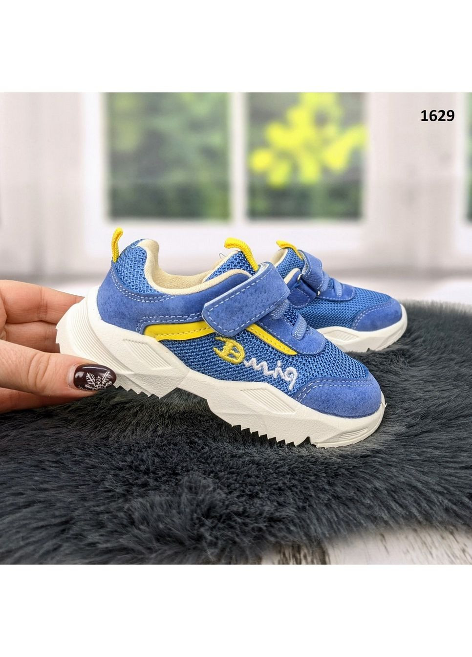 Синій осінні кросівки дитячі для дівчинки FZD