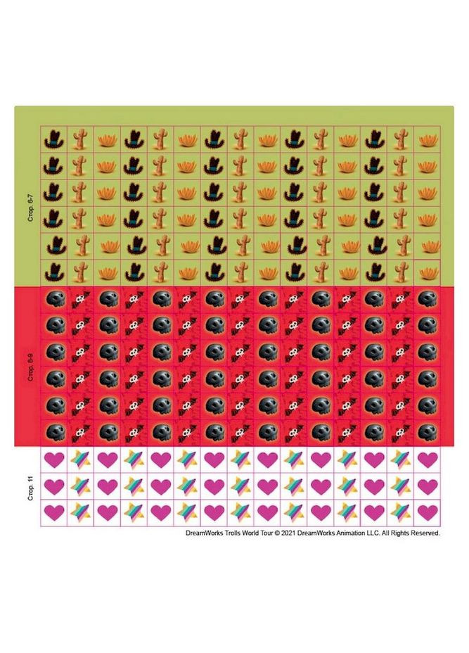 Лабіринти з наклейками "Живи у стилі рок!" Тролі 1249010, 450 наклейок Ranok Creative (364126334)