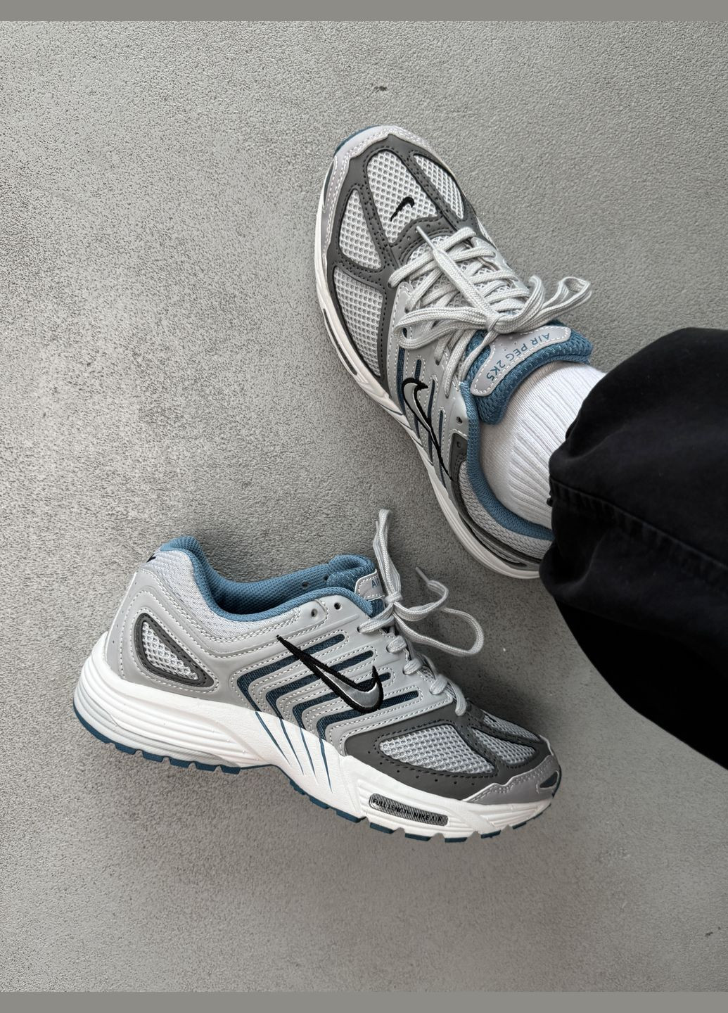 Сірі Осінні кросівки чоловічі nike air pegasus 2k5 grey | найк аір пегасус 2k5 сірі No Brand